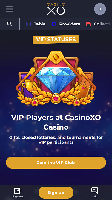 Casino XO Mobile VIP