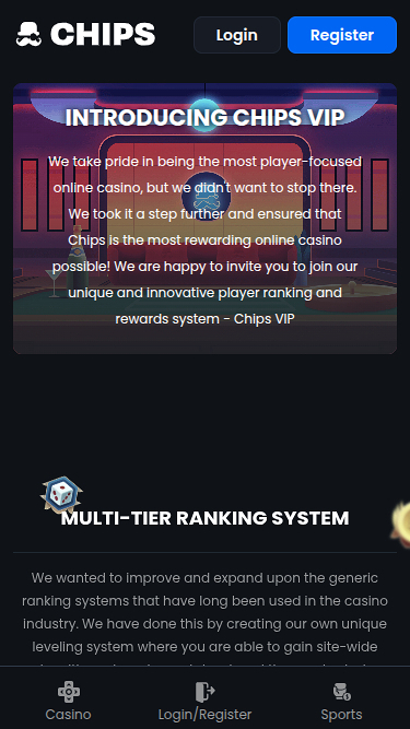 Chips.GG Casino Mobile VIP-Programm