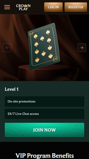 Мобильная VIP-программа казино CrownPlay