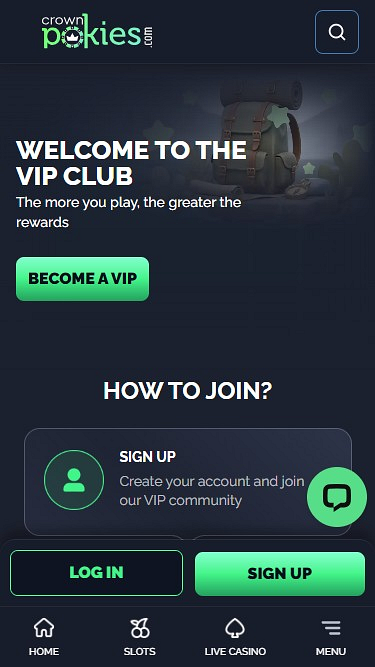 Programma VIP mobile del casinò CrownPokies