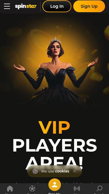 Скриншот мобильной страницы VIP-клиента казино Spinstar