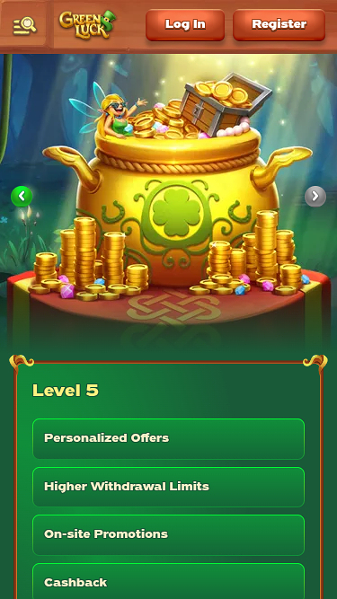 Programme VIP de GreenLuck Casino pour mobile