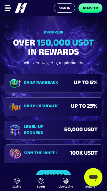 Casinò Mobile VIP Hyper Lucky