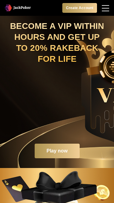 Programma VIP per dispositivi mobili JackPoker