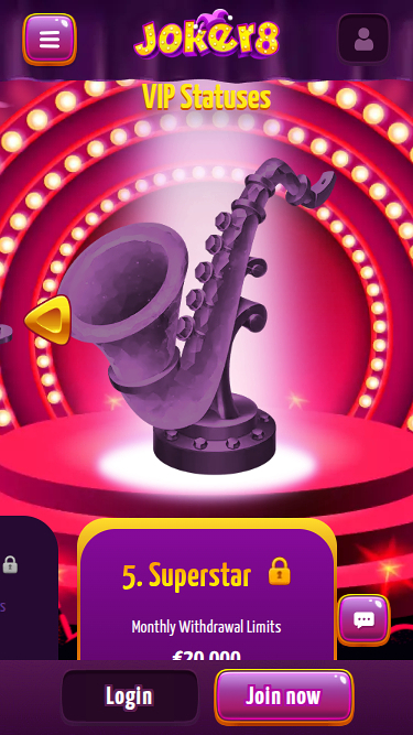 Programma VIP mobile del casinò Joker8