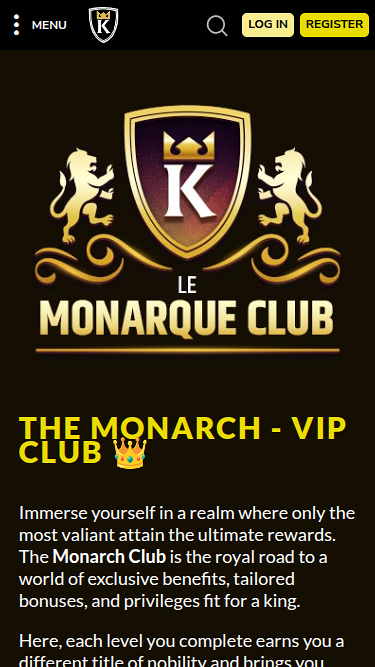 Kings Chance Casino Mobile VIP-Programm