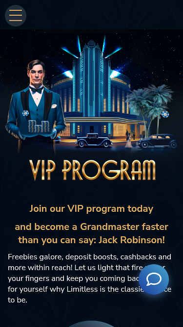 Programme VIP mobile de Limitless Casino