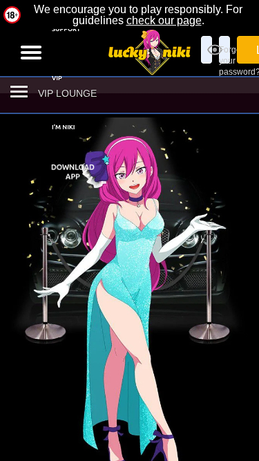 Programme VIP mobile du casino Lucky Niki