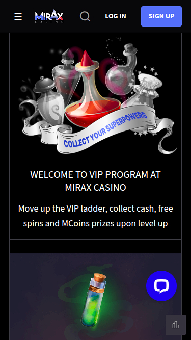 Mirax Casino Mobile VIP Program
