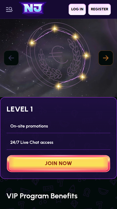 Programma VIP mobile NovaJackpot