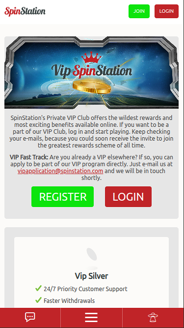 Programme VIP mobile du Spin Station Casino