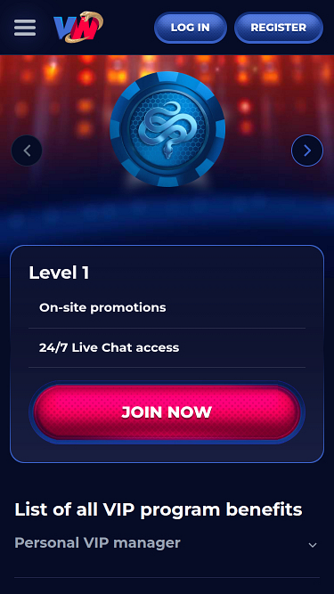 ViperWin Casino Mobile VIP