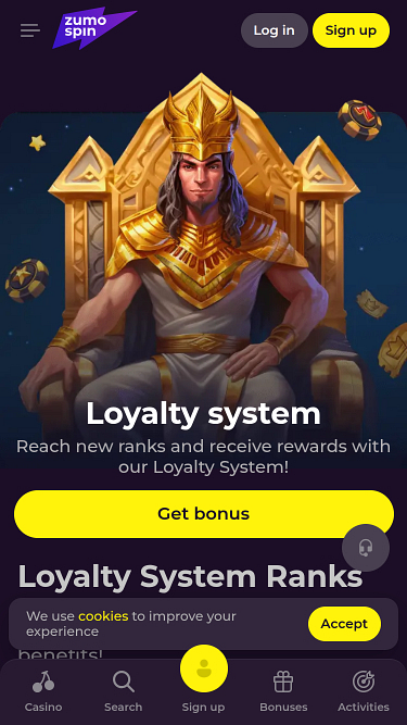 Zumospin Casino Mobile VIP