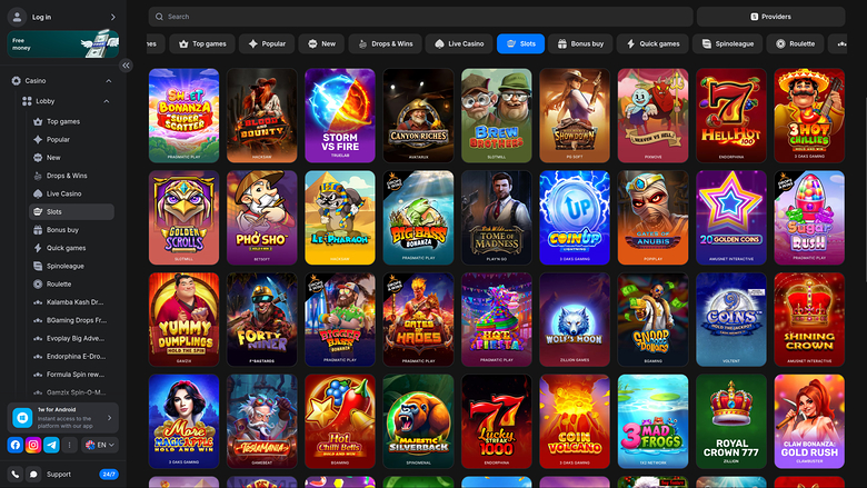 Juegos de escritorio de 1win Casino