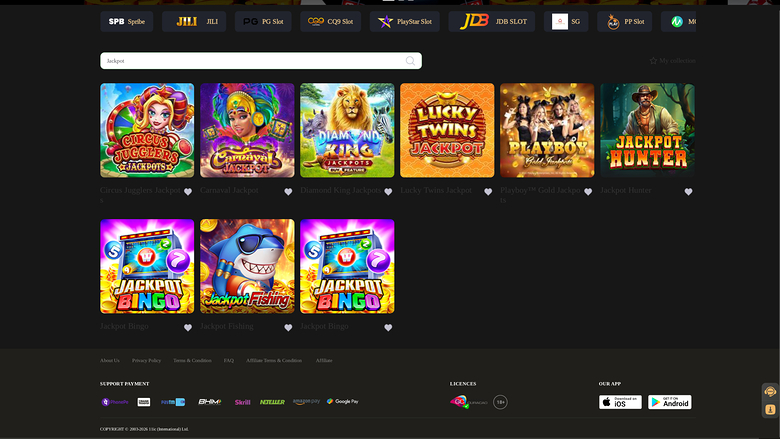 11ic Casino Desktop Jackpot