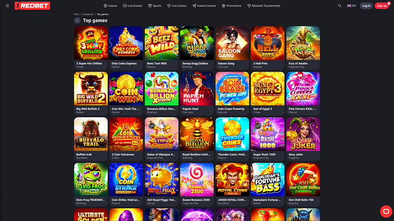 1RedBetカジノのデスクトップゲーム
