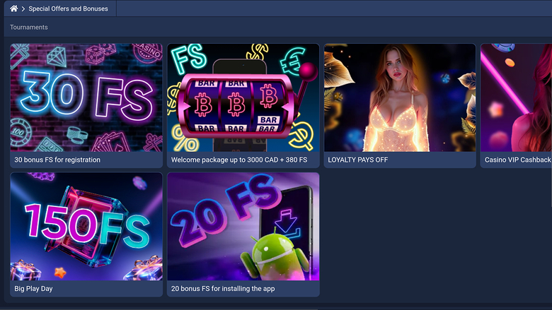 1xCasino Desktop Promotions