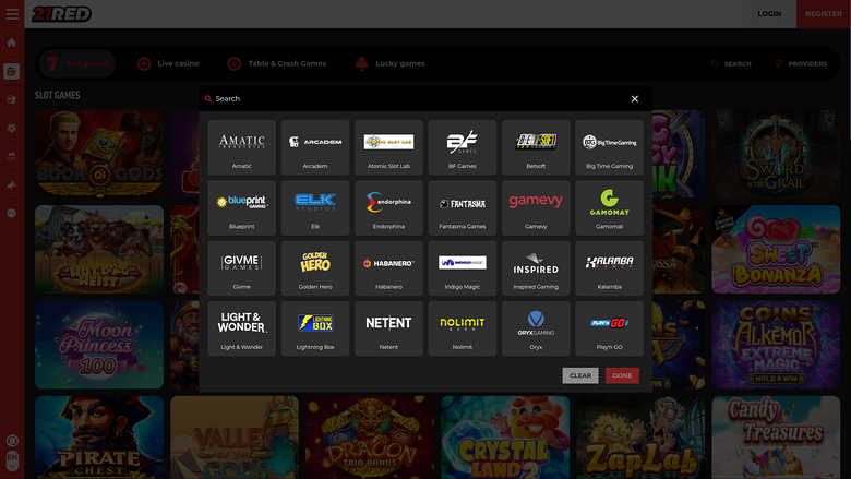 21.red Casino Desktop Game Developers