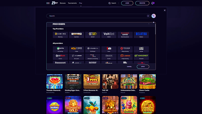 Разработчики настольных игр для казино 21Bit