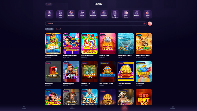 Jeux de bureau de 21Bit Casino