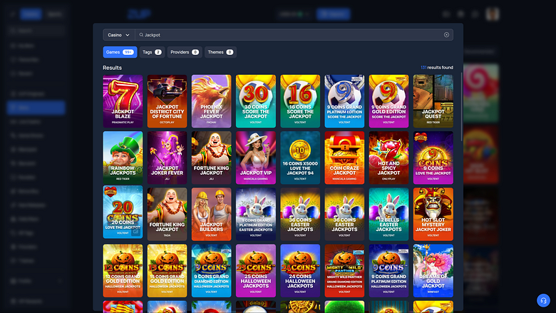 Jackpot de bureau du casino 2up