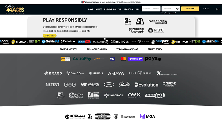 44Aces Casino Desktop-Spielentwickler
