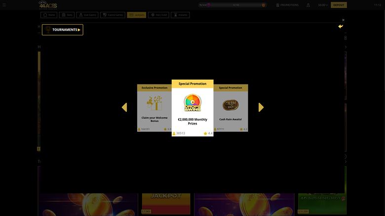 44Aces Casino Desktop-Aktionen