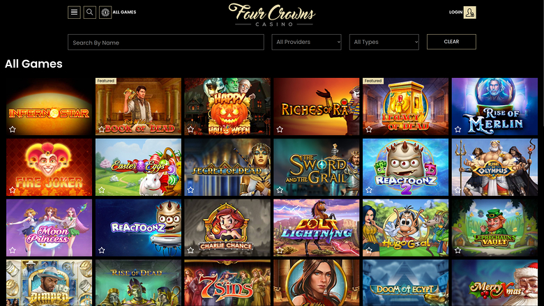 Jeux de bureau de 4Crowns Casino