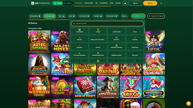 Desarrolladores de juegos de escritorio de 50Crowns Casino
