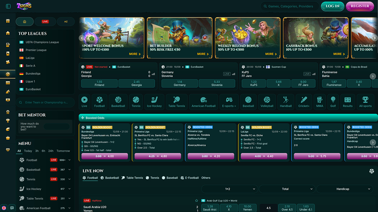 Sports de bureau de 7Signs Casino