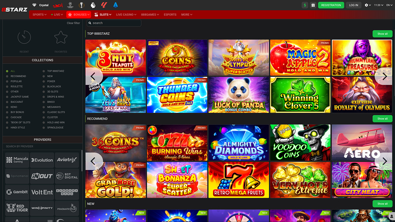 888starz.bet Casino Desktop Games