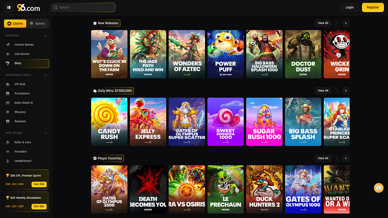 96 Casino Desktop Games