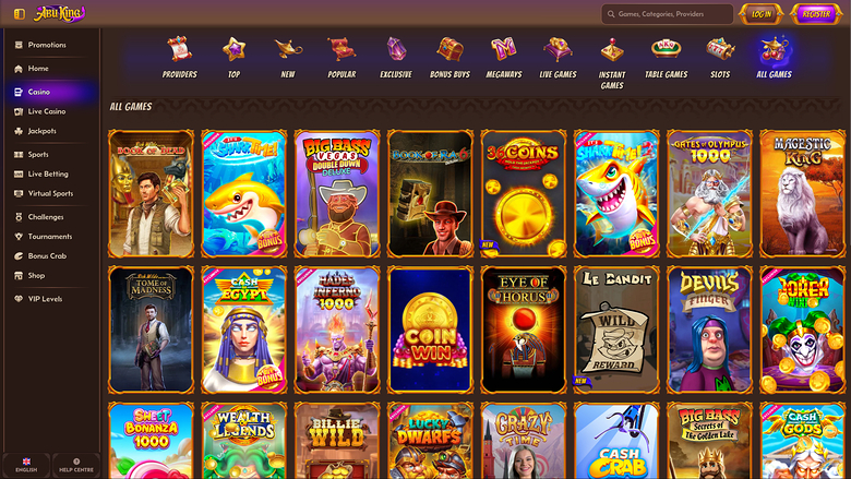 Giochi desktop di Abuking Casino
