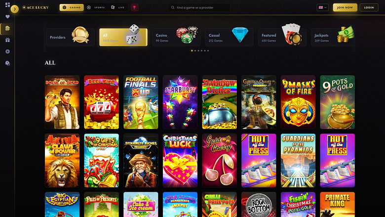 Jeux de casino Ace Lucky sur ordinateur