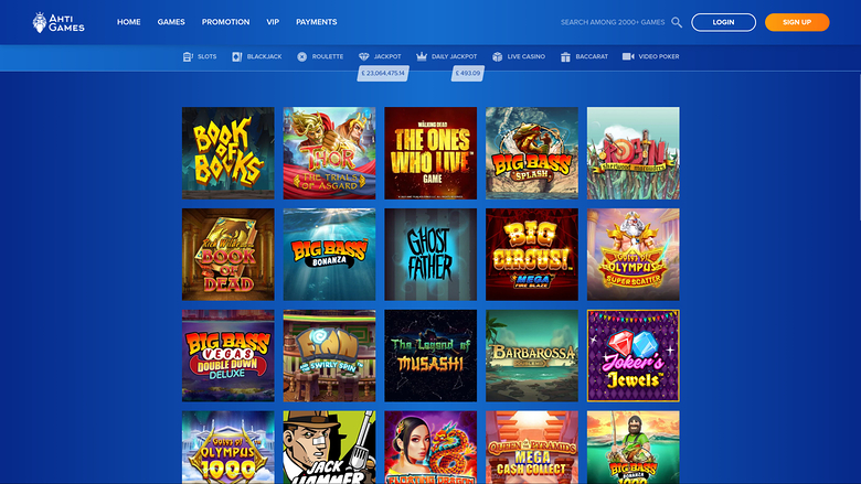 Ahti Games Casino Desktop-Spiele