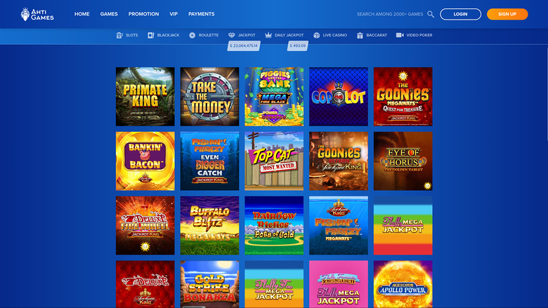 Ahti Games Casino Desktop-Jackpot