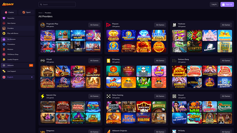 Desarrolladores de juegos de escritorio para el casino Akibawin