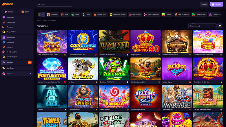 Juegos de escritorio del casino Akibawin