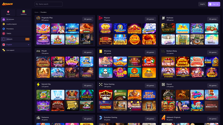 Sviluppatori di giochi da casinò Akibawin