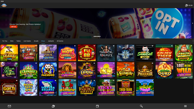 Bingo de bureau de All Slots Casino