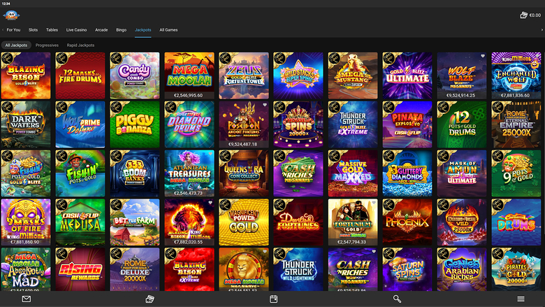 Jackpot de bureau de All Slots Casino