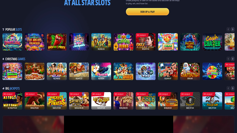 Giochi desktop di All Stars Slots Casino