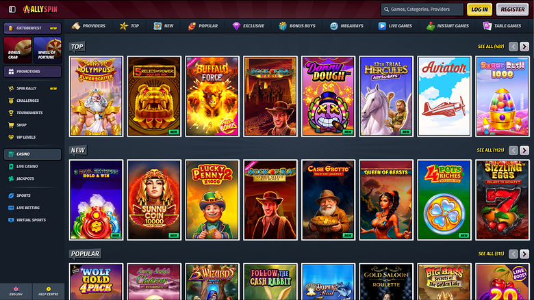Jeux de bureau AllySpin Casino