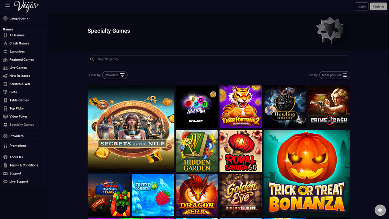 Jeux spéciaux de bureau Always Vegas Casino