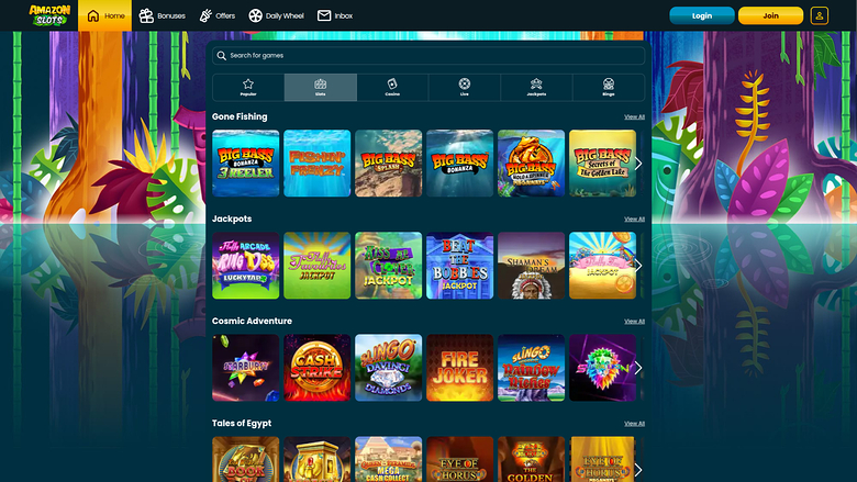 Jeux de bureau de Amazon Slots Casino
