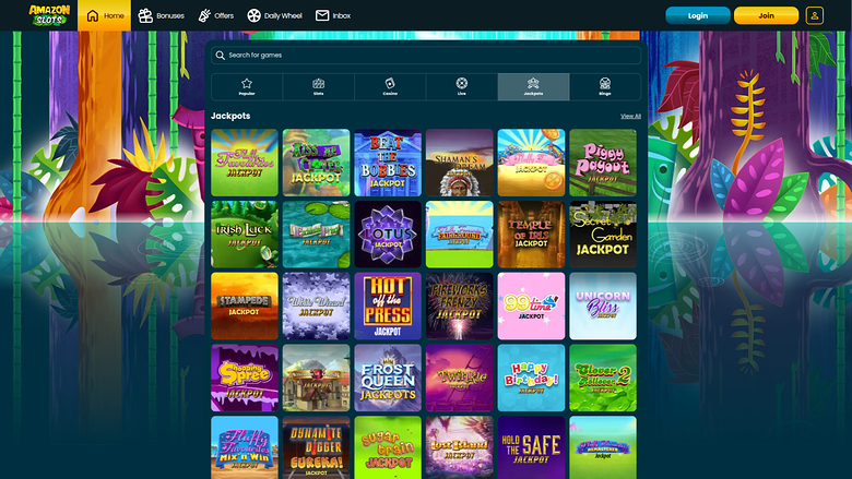 Jackpot de bureau de Amazon Slots Casino