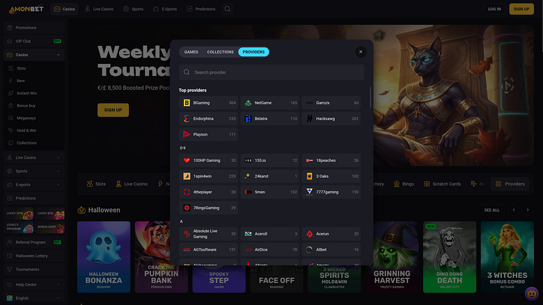 Sviluppatori di giochi per computer desktop di Amonbet Casino