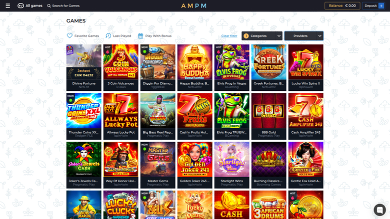 ampm Casino Desktop-Jackpot
