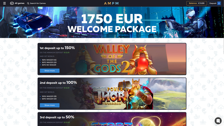 ampm Casino Desktop-Aktionen