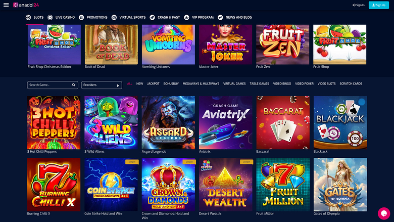 Juegos de casino Anadol24